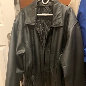 Leather Bomber Jacket